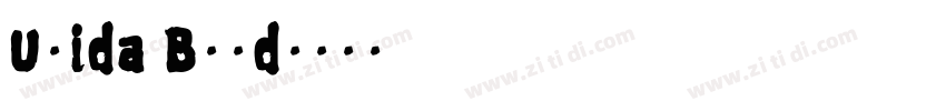 Unida Bold字体转换